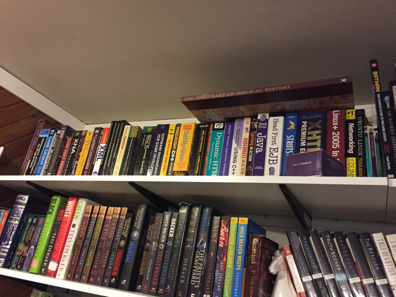 Programming and game theory books.